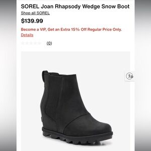 Sorel Joan Rhapsody Wedge Snow Boot - Black